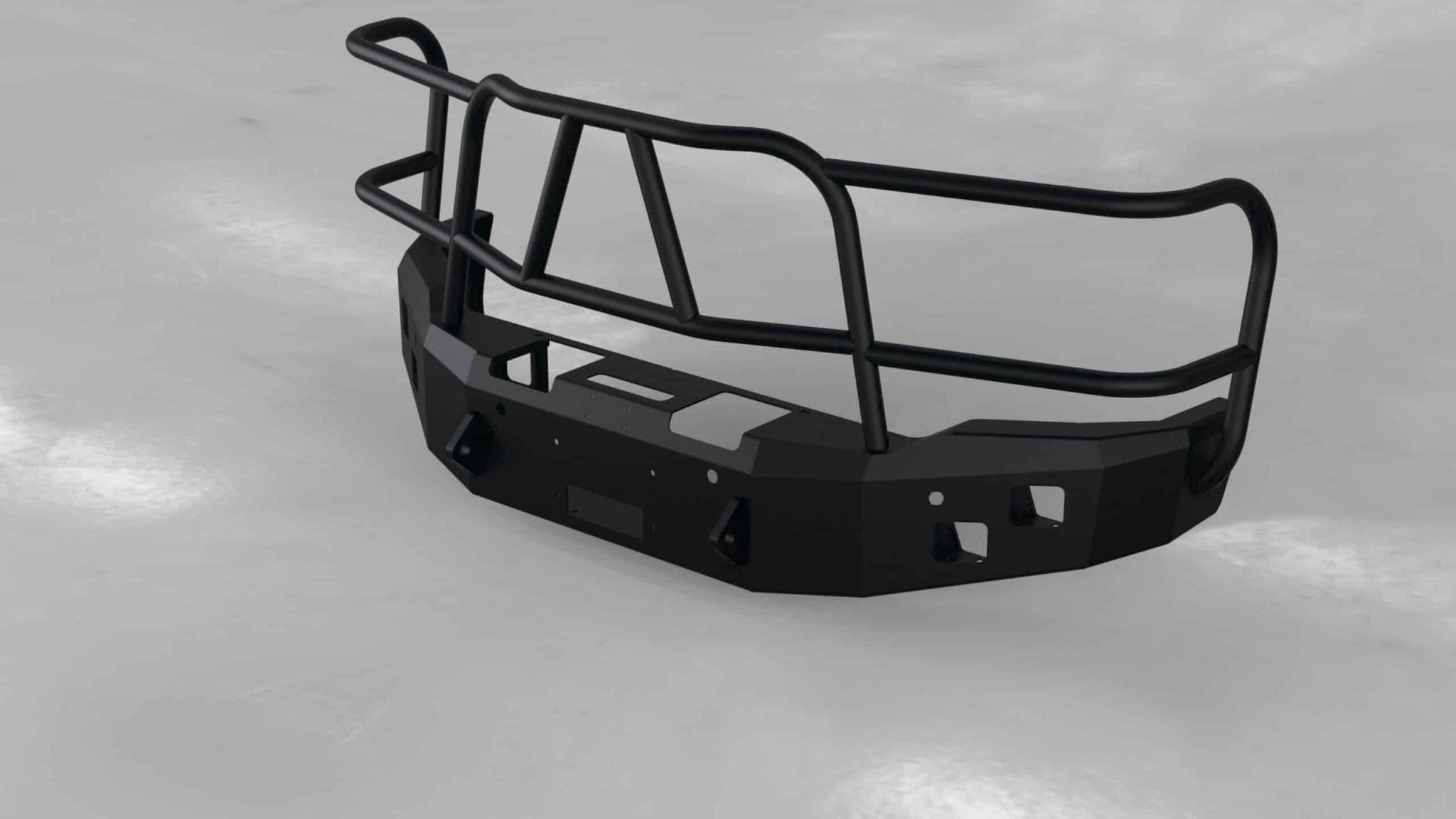Hammerhead 600 - 56 - 0220 GMC Sierra 1500 2014 - 2015 Front Winch Bumper with Full Brush Guard - Rugged Truck Gear