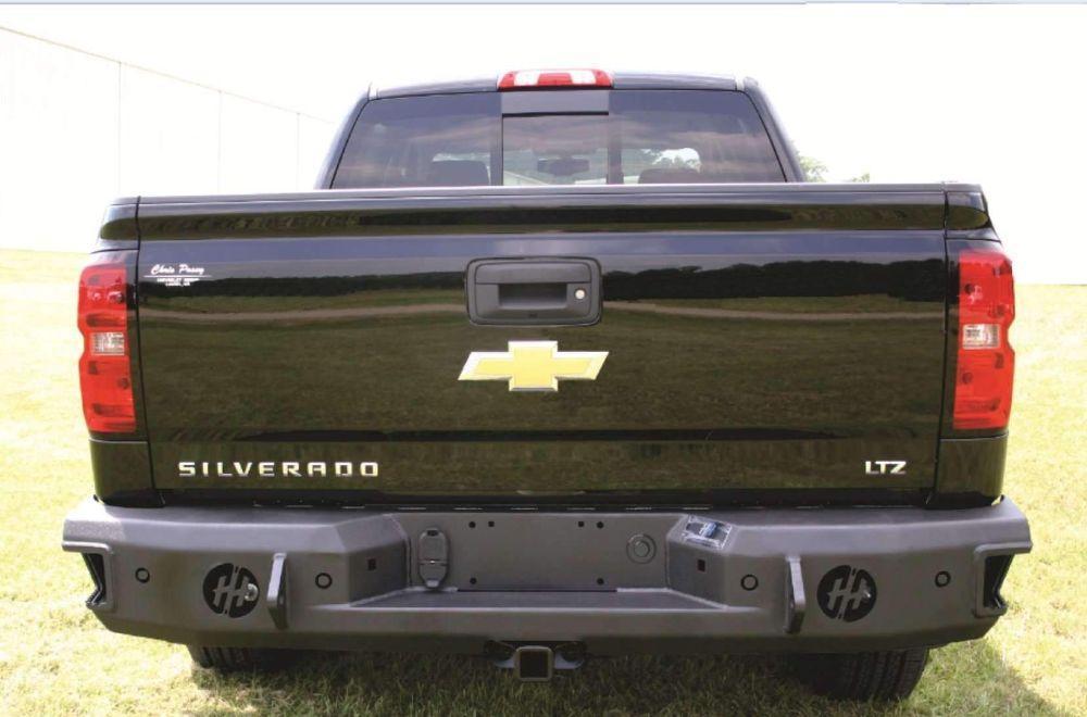 Hammerhead 600 - 56 - 0222 GMC Sierra 1500 2014 - 2018 Rear Bumper with Sensors - Rugged Truck Gear