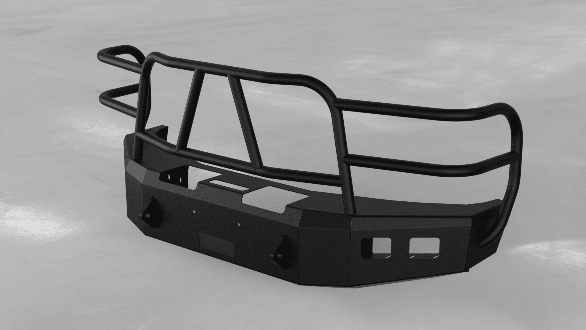 Hammerhead 600 - 56 - 0255 Ford F250/F350/F450/F550 2008 - 2010 Front Winch Bumper with Full Brush Guard - Rugged Truck Gear