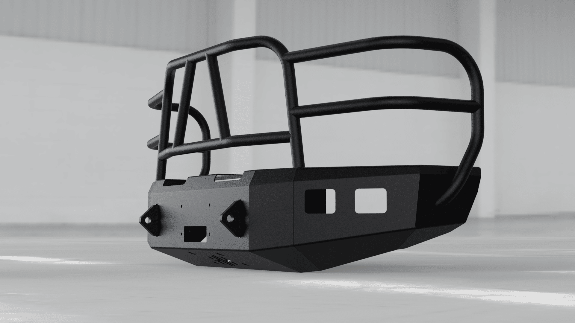 Hammerhead 600 - 56 - 0255 Ford F250/F350/F450/F550 2008 - 2010 Front Winch Bumper with Full Brush Guard - Rugged Truck Gear