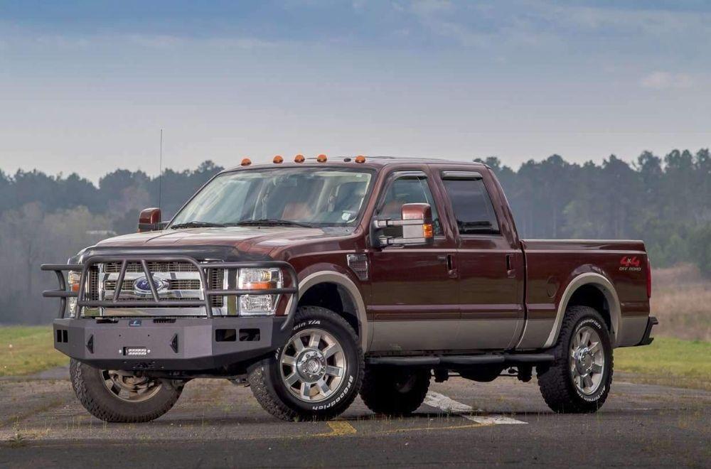 Hammerhead 600 - 56 - 0255 Ford F250/F350/F450/F550 2008 - 2010 Front Winch Bumper with Full Brush Guard - Rugged Truck Gear