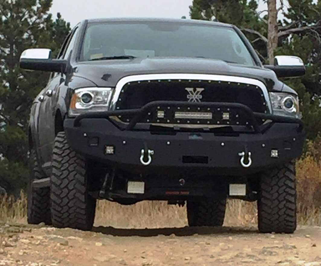 Hammerhead 600 - 56 - 0271 Ram 1500 2013 - 2018 Front Winch Bumper Pre - Runner - Rugged Truck Gear