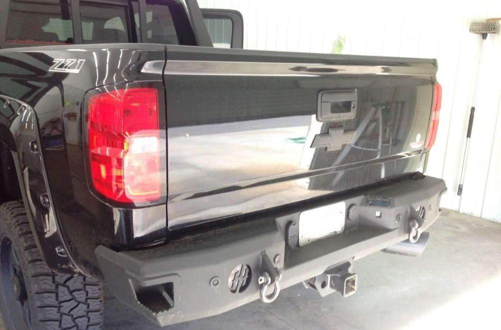 Hammerhead 600 - 56 - 0272 GMC Sierra 2500/3500 2015 - 2019 Rear Bumper with Sensors - Rugged Truck Gear