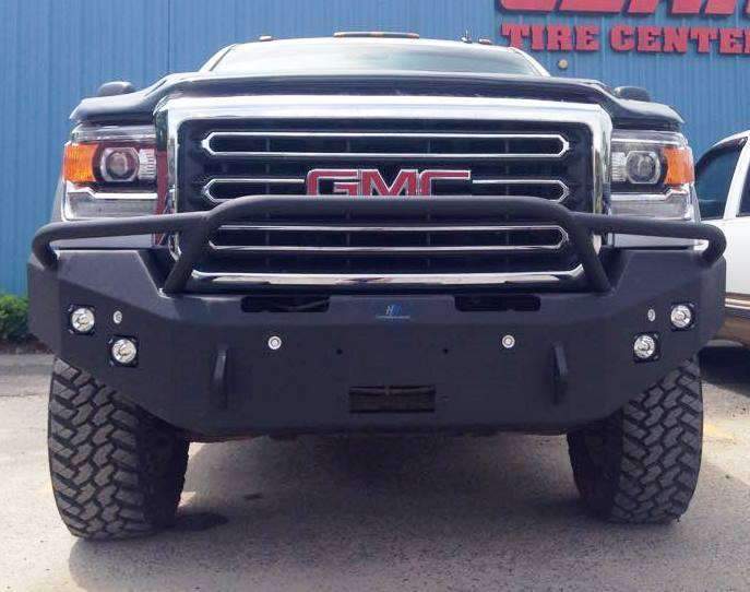 Hammerhead 600 - 56 - 0275 GMC Sierra 2500/3500 2015 - 2019 Front Winch Bumper Pre - Runner - Rugged Truck Gear