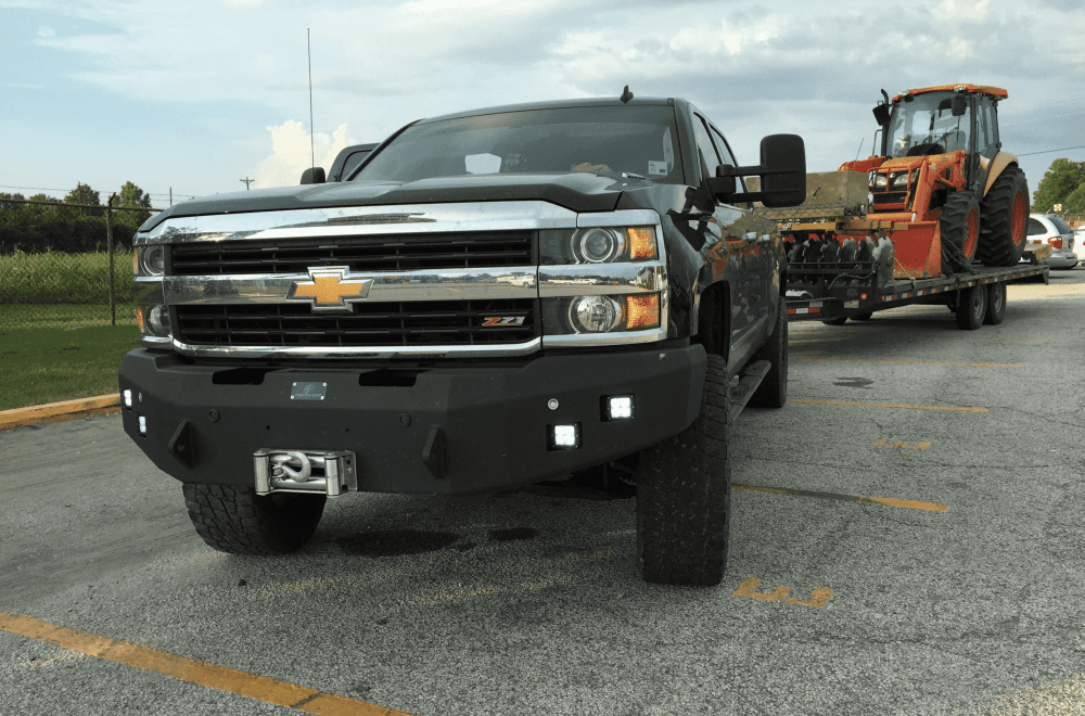 Hammerhead 600 - 56 - 0276 Chevy Silverado 2500/3500 2015 - 2019 Front Winch Bumper Low Profile - Rugged Truck Gear