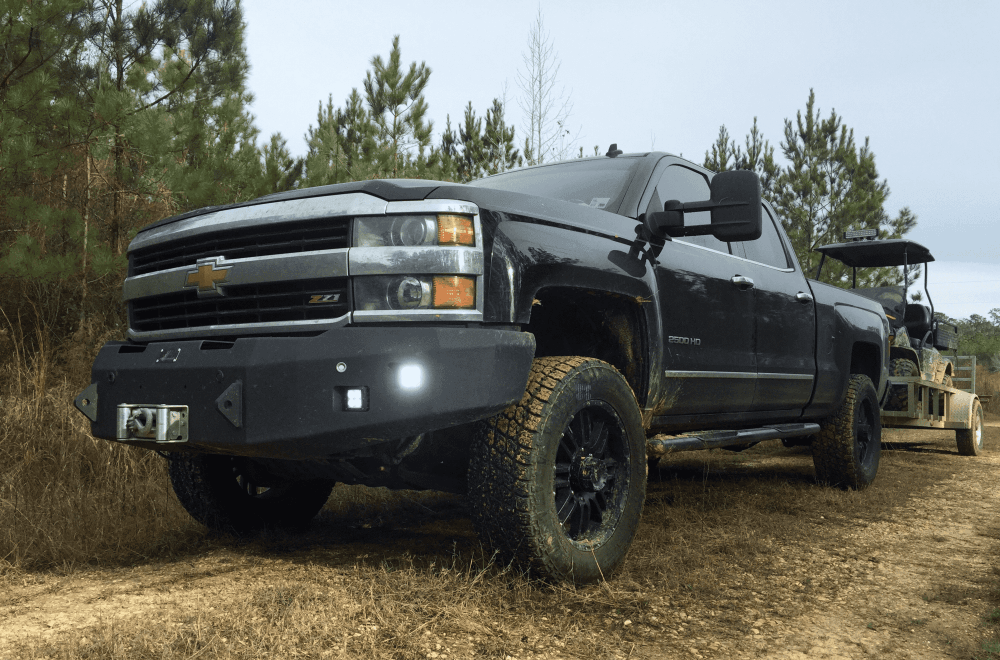 Hammerhead 600 - 56 - 0276 Chevy Silverado 2500/3500 2015 - 2019 Front Winch Bumper Low Profile - Rugged Truck Gear