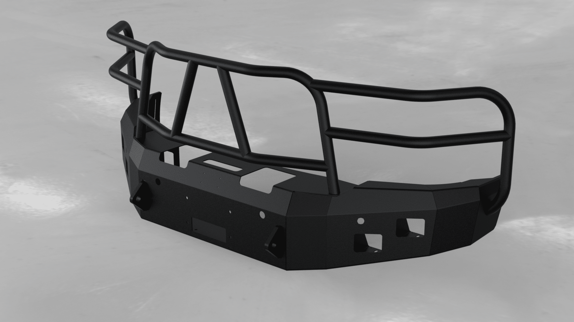 Hammerhead 600 - 56 - 0277 Chevy Silverado 2500/3500 2015 - 2019 Front Winch Bumper with Full Brush Guard - Rugged Truck Gear