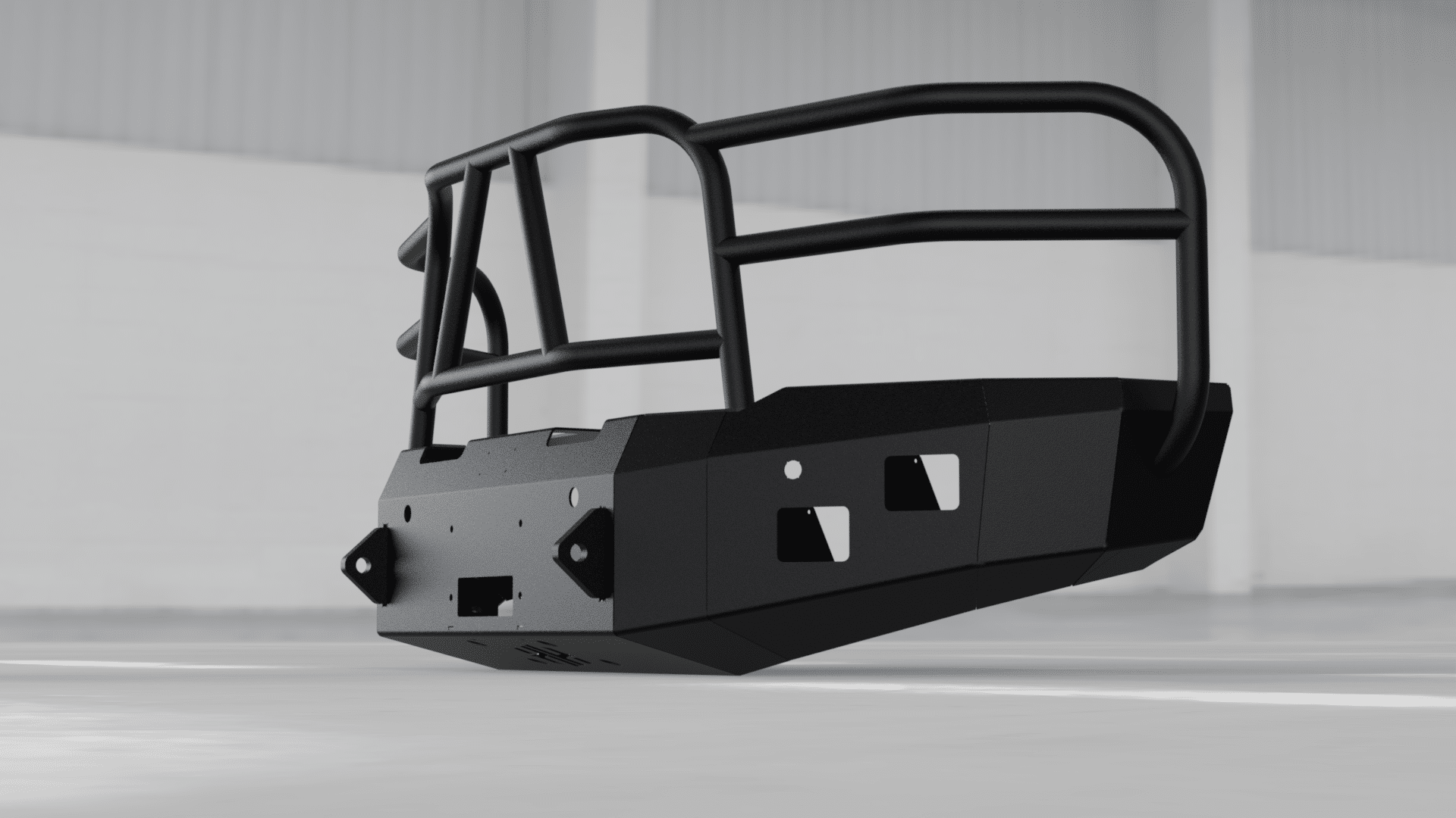 Hammerhead 600 - 56 - 0277 Chevy Silverado 2500/3500 2015 - 2019 Front Winch Bumper with Full Brush Guard - Rugged Truck Gear