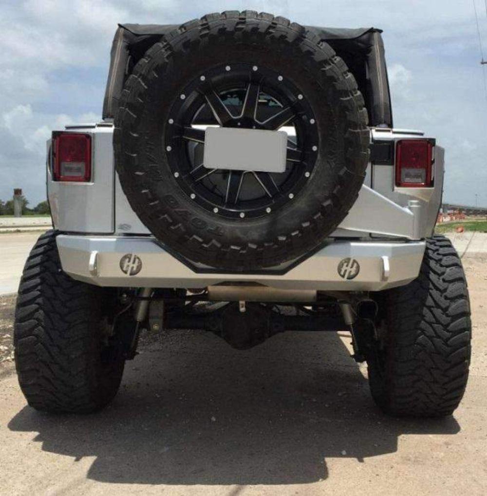Hammerhead 600 - 56 - 0319 Jeep Wrangler JK 2007 - 2018 Stubby Rear Bumper - Rugged Truck Gear