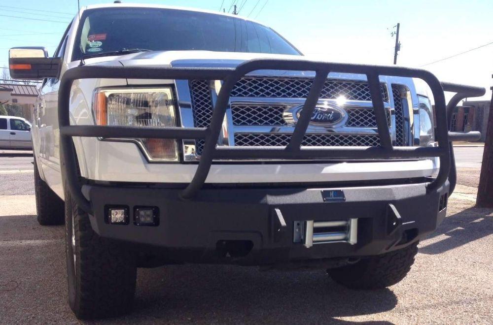 Hammerhead 600 - 56 - 0343 Ford F150 2009 - 2014 Front Winch Bumper with Full Brush Guard - Rugged Truck Gear