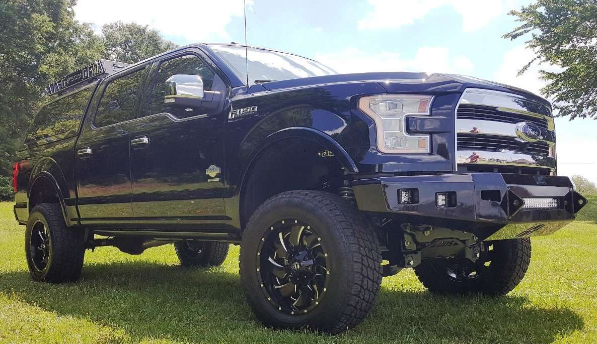 Hammerhead 600 - 56 - 0381 Ford F150 2015 - 2017 Front Non - Winch Bumper Low Profile - Rugged Truck Gear