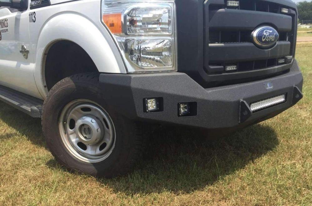 Hammerhead 600 - 56 - 0397 Ford F250/F350/F450/F550 2011 - 2016 Front Non - Winch Bumper Low Profile - Rugged Truck Gear