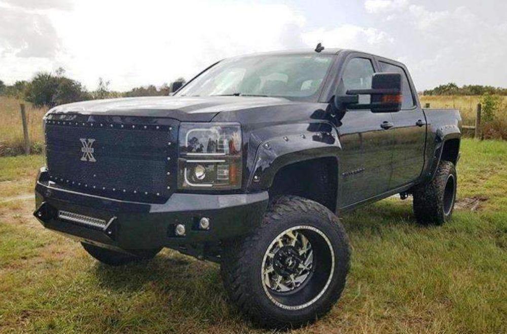 Hammerhead 600 - 56 - 0401 Chevy Silverado 1500 2014 - 2015 Front Non - Winch Bumper Low Profile - Rugged Truck Gear
