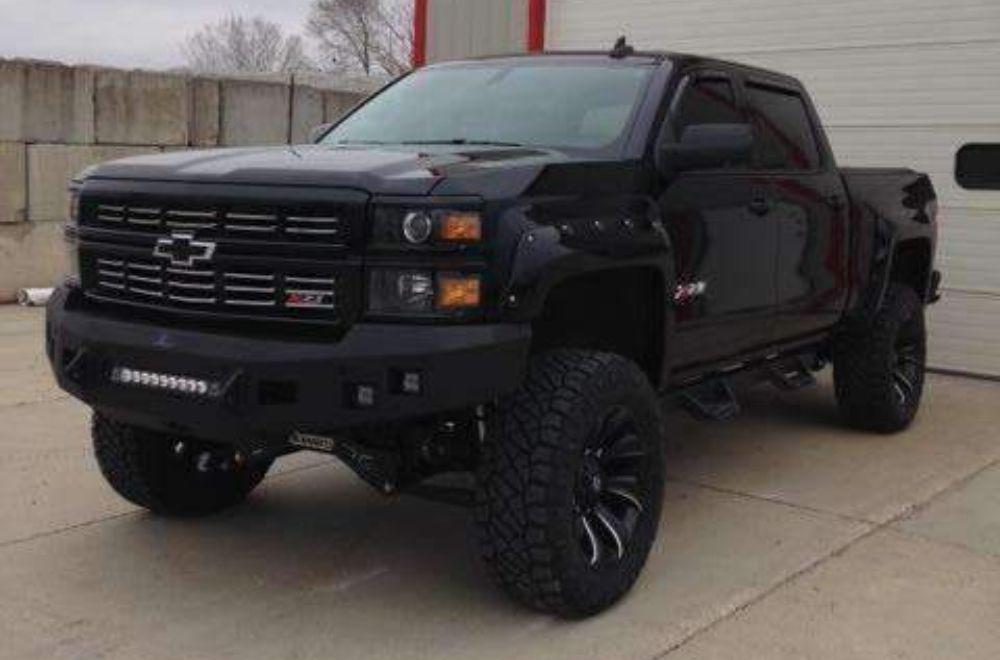 Hammerhead 600 - 56 - 0401 Chevy Silverado 1500 2014 - 2015 Front Non - Winch Bumper Low Profile - Rugged Truck Gear