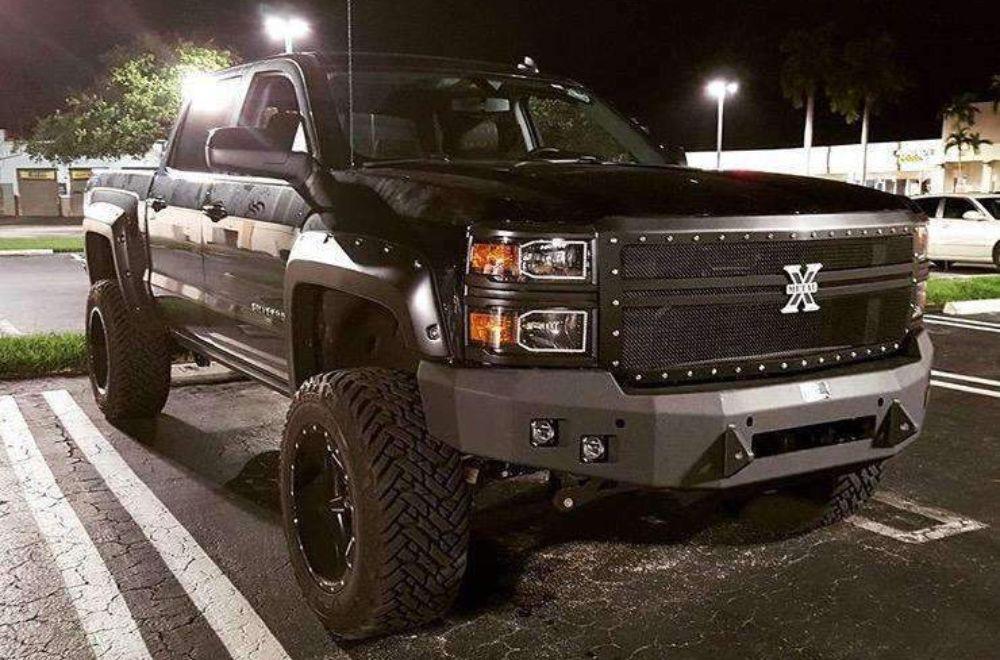 Hammerhead 600 - 56 - 0401 Chevy Silverado 1500 2014 - 2015 Front Non - Winch Bumper Low Profile - Rugged Truck Gear