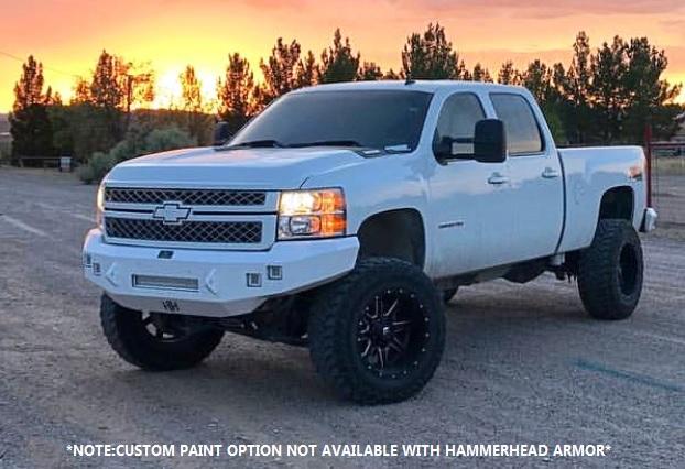 Hammerhead 600 - 56 - 0407 Chevy Silverado 2500/3500 2011 - 2014 Front Non - Winch Bumper Low Profile - Rugged Truck Gear