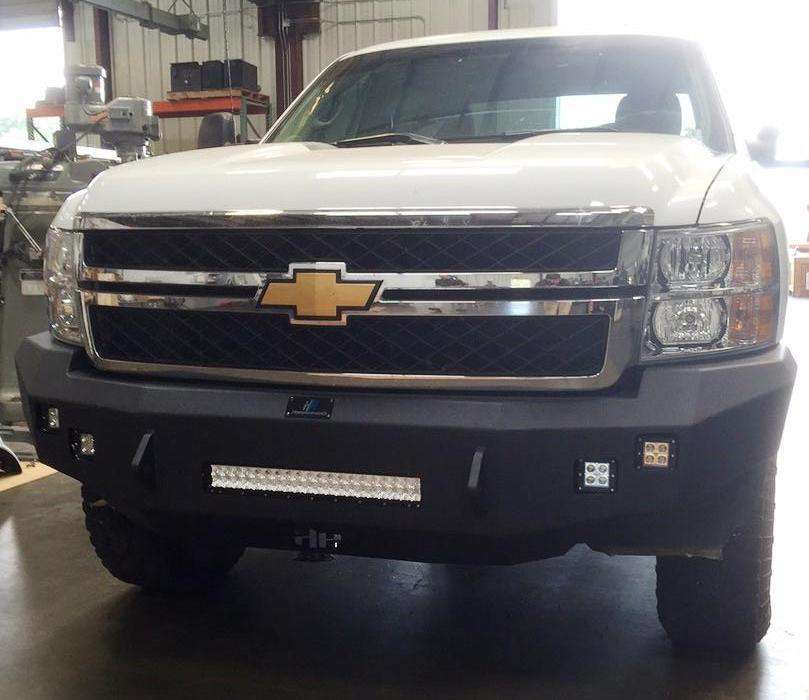 Hammerhead 600 - 56 - 0407 Chevy Silverado 2500/3500 2011 - 2014 Front Non - Winch Bumper Low Profile - Rugged Truck Gear