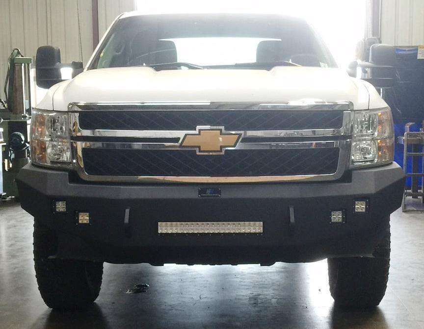 Hammerhead 600 - 56 - 0407 Chevy Silverado 2500/3500 2011 - 2014 Front Non - Winch Bumper Low Profile - Rugged Truck Gear