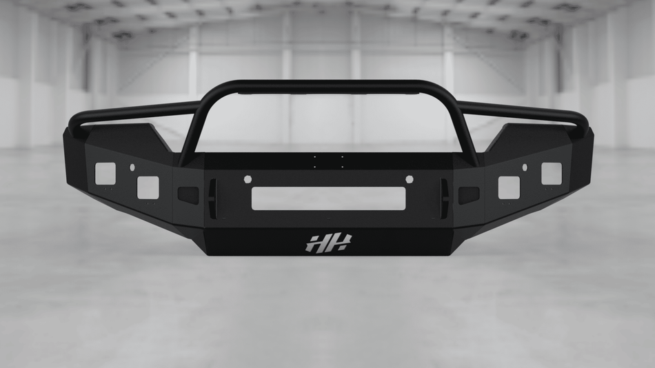 Hammerhead 600 - 56 - 0413 GMC Sierra 2500/3500 2015 - 2019 Front Non - Winch Pre - Runner Bumper - Rugged Truck Gear
