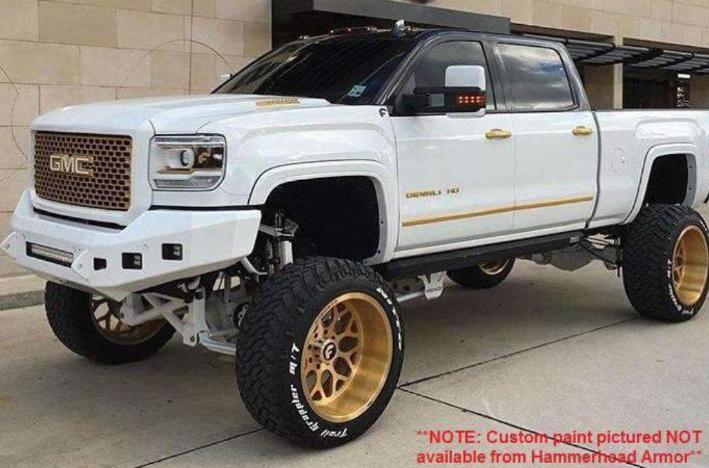 Hammerhead 600 - 56 - 0416 GMC Sierra 2500/3500 2015 - 2019 Front Non - Winch Bumper Low Profile - Rugged Truck Gear