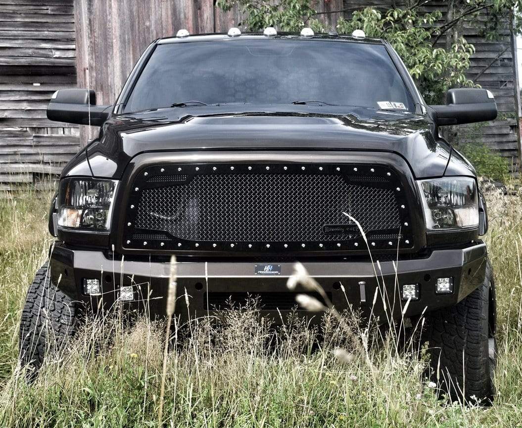 Hammerhead 600 - 56 - 0428 Dodge Ram 2500/3500 2010 - 2018 Front Non - Winch Bumper Low Profile - Rugged Truck Gear