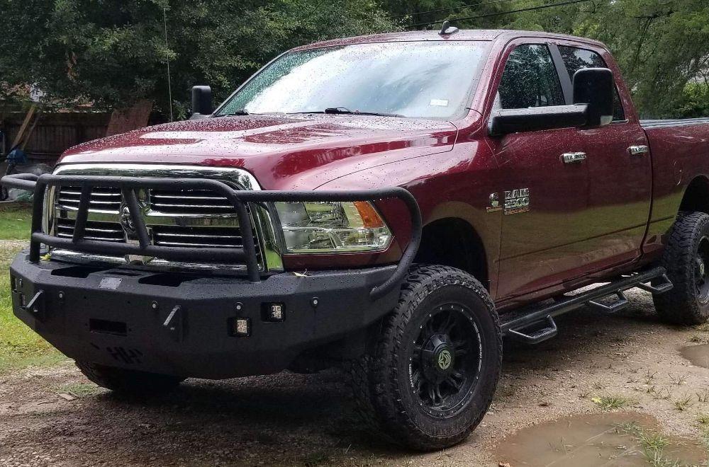 Hammerhead 600 - 56 - 0433 Dodge Ram 2500/3500/4500/5500 2010 - 2018 Front Winch Bumper with Full Brush Guard - Rugged Truck Gear
