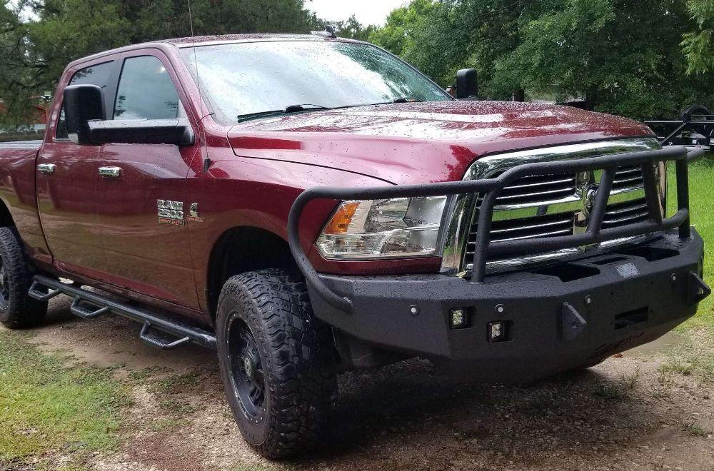 Hammerhead 600 - 56 - 0433 Dodge Ram 2500/3500/4500/5500 2010 - 2018 Front Winch Bumper with Full Brush Guard - Rugged Truck Gear