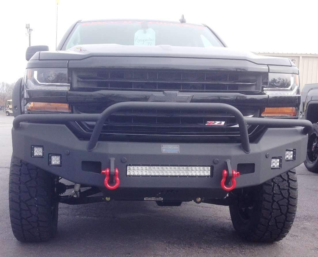 Hammerhead 600 - 56 - 0434 Chevy Silverado 1500 2016 - 2018 Front Non - Winch Bumper Pre - Runner - Rugged Truck Gear