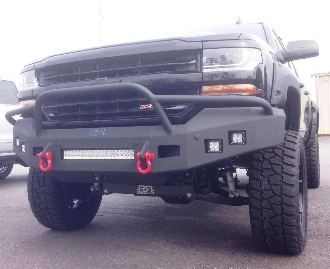 Hammerhead 600 - 56 - 0434 Chevy Silverado 1500 2016 - 2018 Front Non - Winch Bumper Pre - Runner - Rugged Truck Gear