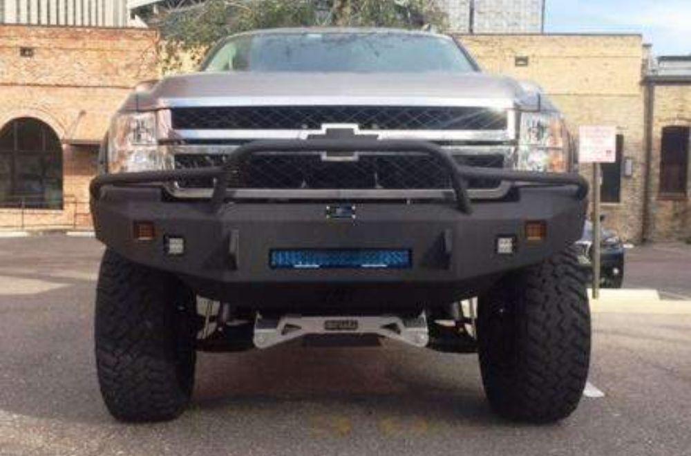 Hammerhead 600 - 56 - 0446 Chevy Silverado 2500/3500 2011 - 2014 Front Non - Winch Bumper Pre - Runner - Rugged Truck Gear
