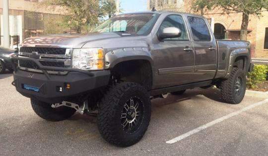 Hammerhead 600 - 56 - 0446 Chevy Silverado 2500/3500 2011 - 2014 Front Non - Winch Bumper Pre - Runner - Rugged Truck Gear