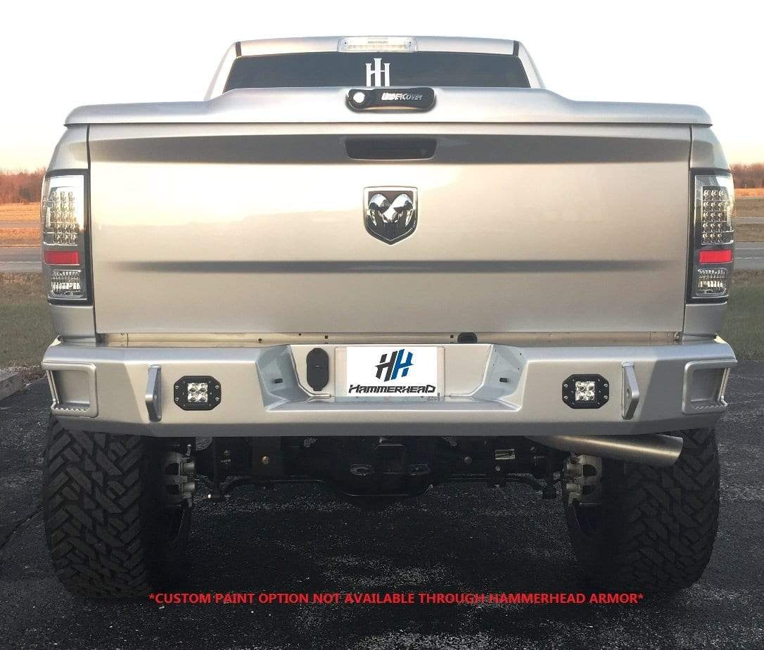 Hammerhead 600 - 56 - 0478 Dodge Ram 2500/3500 2010 - 2018 Flush Mount Rear Bumper with Sensors - Rugged Truck Gear