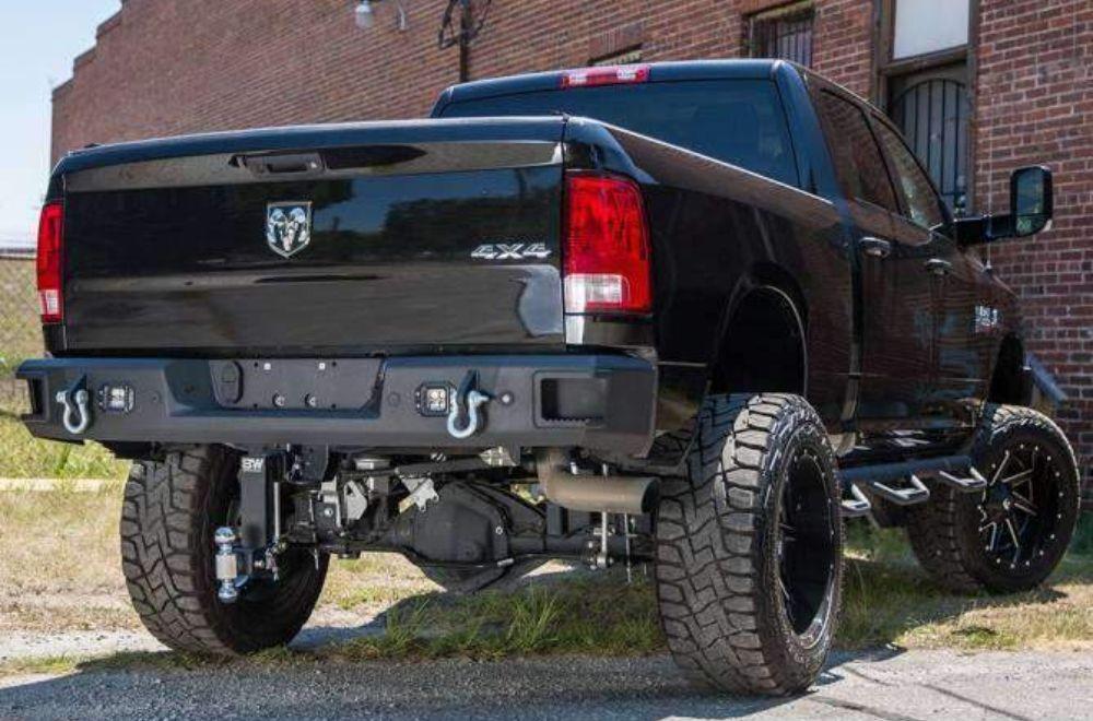 Hammerhead 600 - 56 - 0478 Dodge Ram 2500/3500 2010 - 2018 Flush Mount Rear Bumper with Sensors - Rugged Truck Gear
