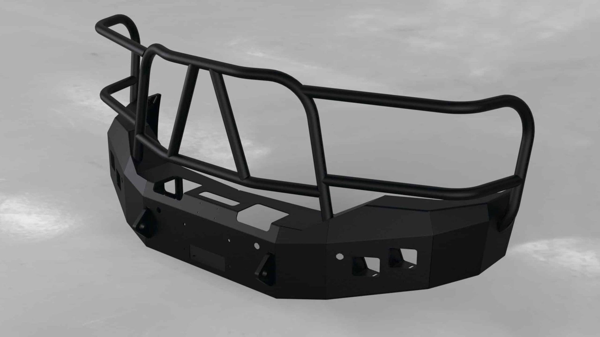 Hammerhead 600 - 56 - 0487 GMC Sierra 1500 2016 - 2018 Front Winch Bumper with Full Brush Guard - Rugged Truck Gear