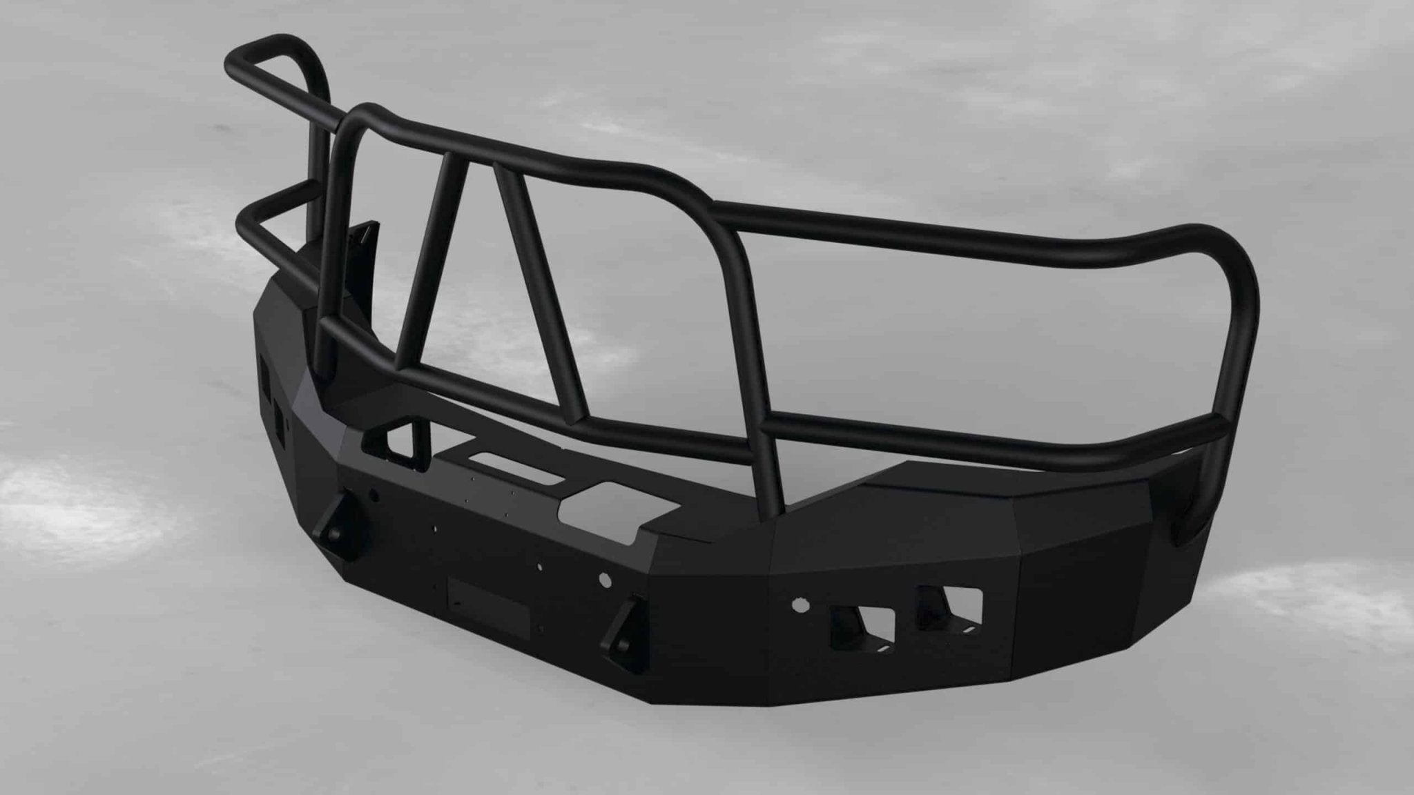 Hammerhead 600 - 56 - 0487 GMC Sierra 1500 2016 - 2018 Front Winch Bumper with Full Brush Guard - Rugged Truck Gear