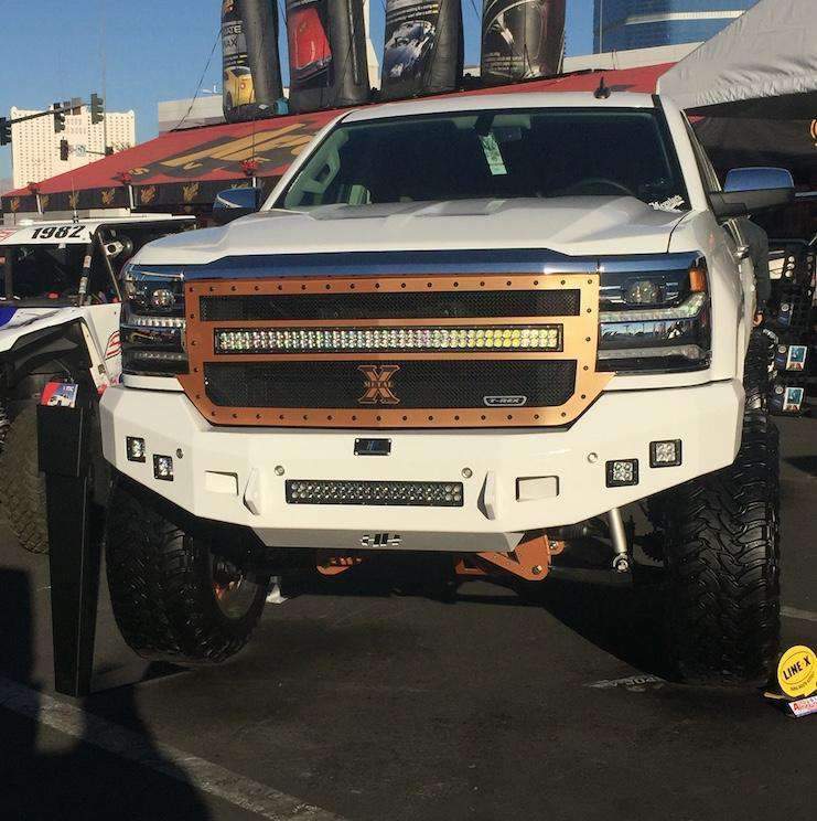 Hammerhead 600 - 56 - 0501 Chevy Silverado 1500 2016 - 2018 Front Non - Winch Bumper Low Profile - Rugged Truck Gear