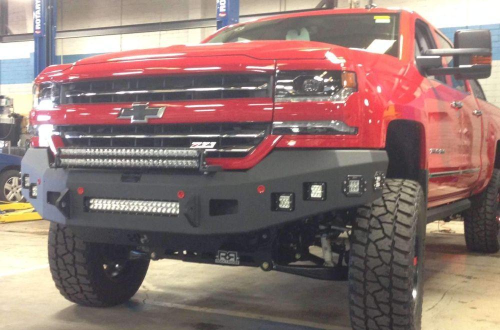 Hammerhead 600 - 56 - 0501 Chevy Silverado 1500 2016 - 2018 Front Non - Winch Bumper Low Profile - Rugged Truck Gear
