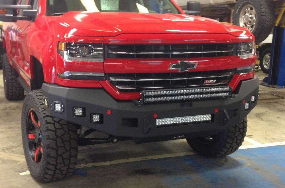 Hammerhead 600 - 56 - 0501 Chevy Silverado 1500 2016 - 2018 Front Non - Winch Bumper Low Profile - Rugged Truck Gear