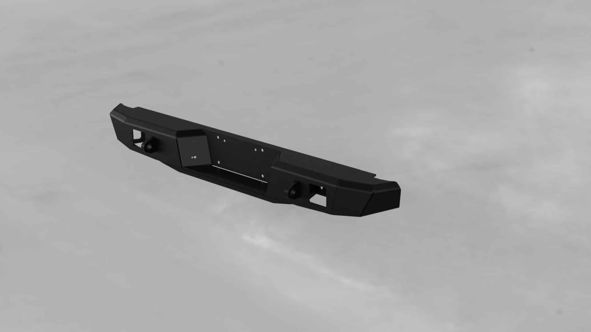 Hammerhead 600 - 56 - 0551 Toyota Tacoma 1995 - 2004 Flush Mount Rear Bumper - Rugged Truck Gear