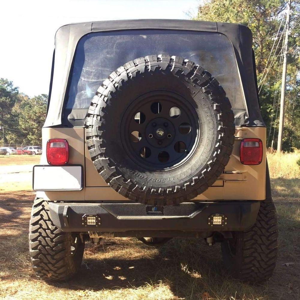 Hammerhead 600 - 56 - 0576 Jeep Wrangler TJ 1997 - 2006 Flush Mount Rear Bumper - Rugged Truck Gear