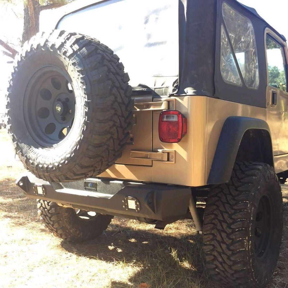 Hammerhead 600 - 56 - 0576 Jeep Wrangler TJ 1997 - 2006 Flush Mount Rear Bumper - Rugged Truck Gear