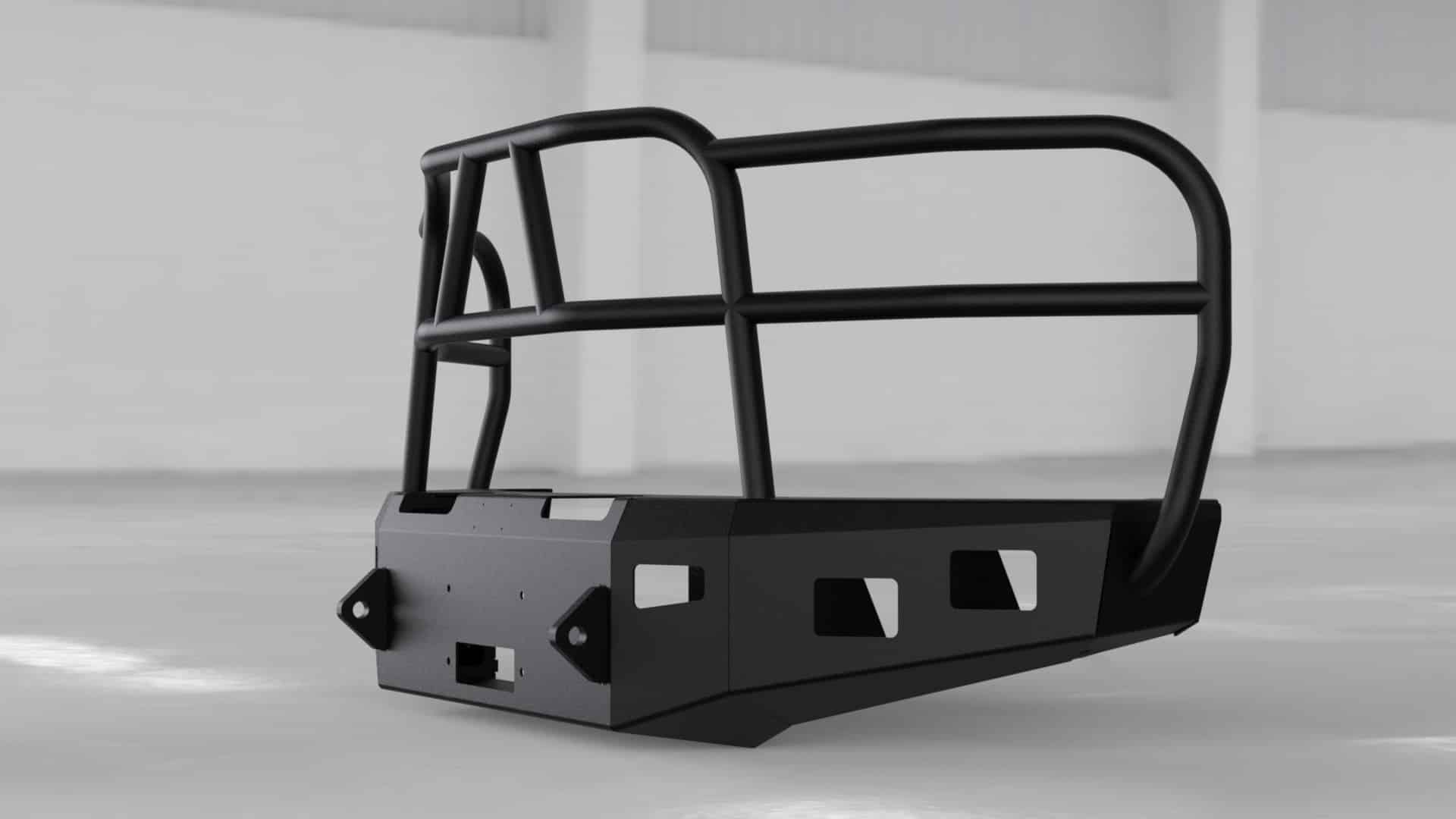 Hammerhead 600 - 56 - 0588 Ford F250/F350/F450/F550 2017 - 2022 Front Winch Bumper with Full Brush Guard - Rugged Truck Gear