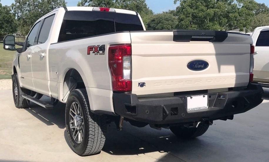 Hammerhead 600 - 56 - 0592 Ford F250/F350/F450 2017 - 2022 Flush Mount Rear Bumper with Sensors - Rugged Truck Gear