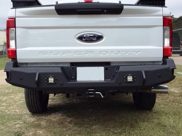 Hammerhead 600 - 56 - 0592 Ford F250/F350/F450 2017 - 2022 Flush Mount Rear Bumper with Sensors - Rugged Truck Gear