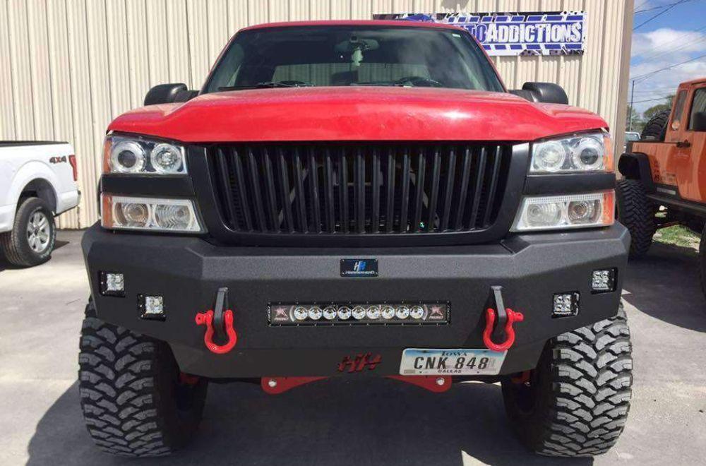 Hammerhead 600 - 56 - 0599 Chevy Silverado 2500/3500 HD 2003 - 2006 Front Non - Winch Bumper Low Profile - Rugged Truck Gear