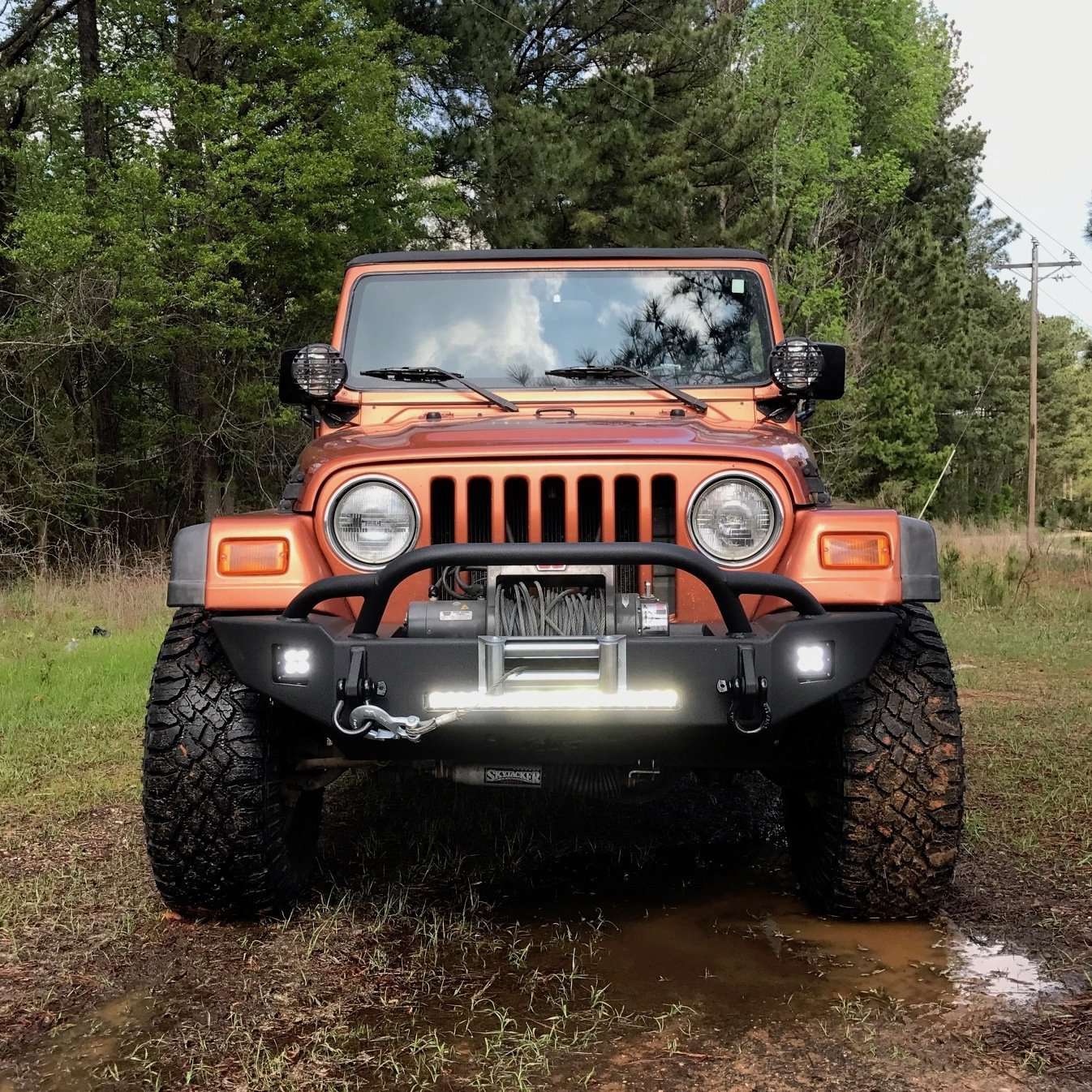 Hammerhead 600 - 56 - 0626 Jeep Wrangler TJ 1997 - 2006 Front Winch Bumper Pre - Runner - Rugged Truck Gear