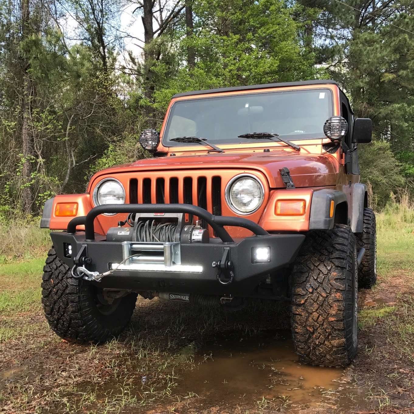 Hammerhead 600 - 56 - 0626 Jeep Wrangler TJ 1997 - 2006 Front Winch Bumper Pre - Runner - Rugged Truck Gear