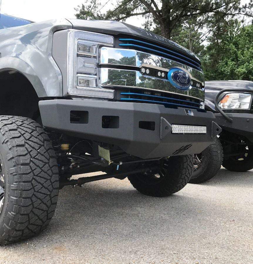 Hammerhead 600 - 56 - 0670 Ford F250/F350/F450/F550 2017 - 2022 Front Non - Winch Bumper Low Profile - Rugged Truck Gear