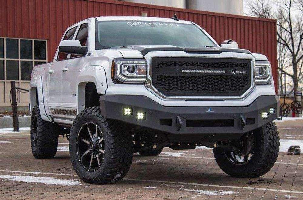 Hammerhead 600 - 56 - 0715 GMC Sierra 1500 2016 - 2018 Front Non - Winch Bumper Low Profile - Rugged Truck Gear