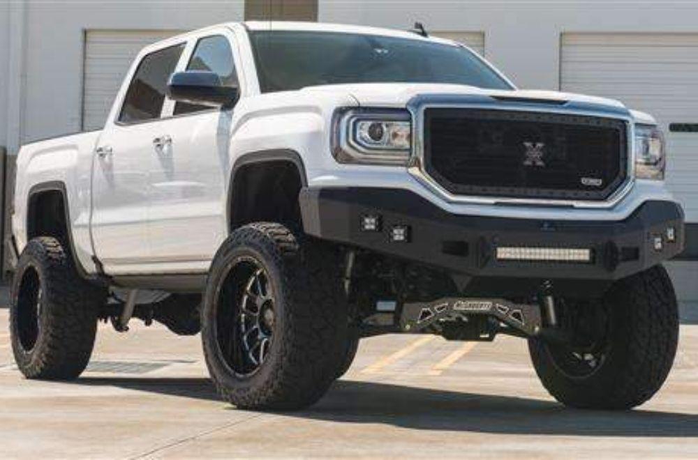 Hammerhead 600 - 56 - 0715 GMC Sierra 1500 2016 - 2018 Front Non - Winch Bumper Low Profile - Rugged Truck Gear